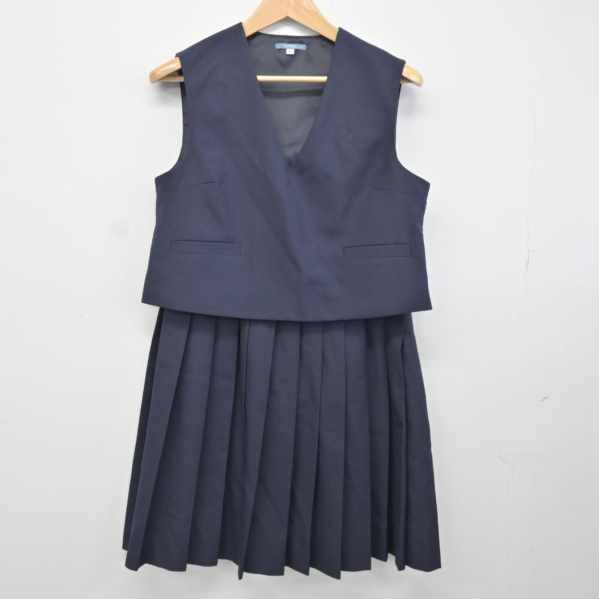 【中古】兵庫県 鷹匠中学校 女子制服 3点（ブレザー・ベスト・スカート）sf036672