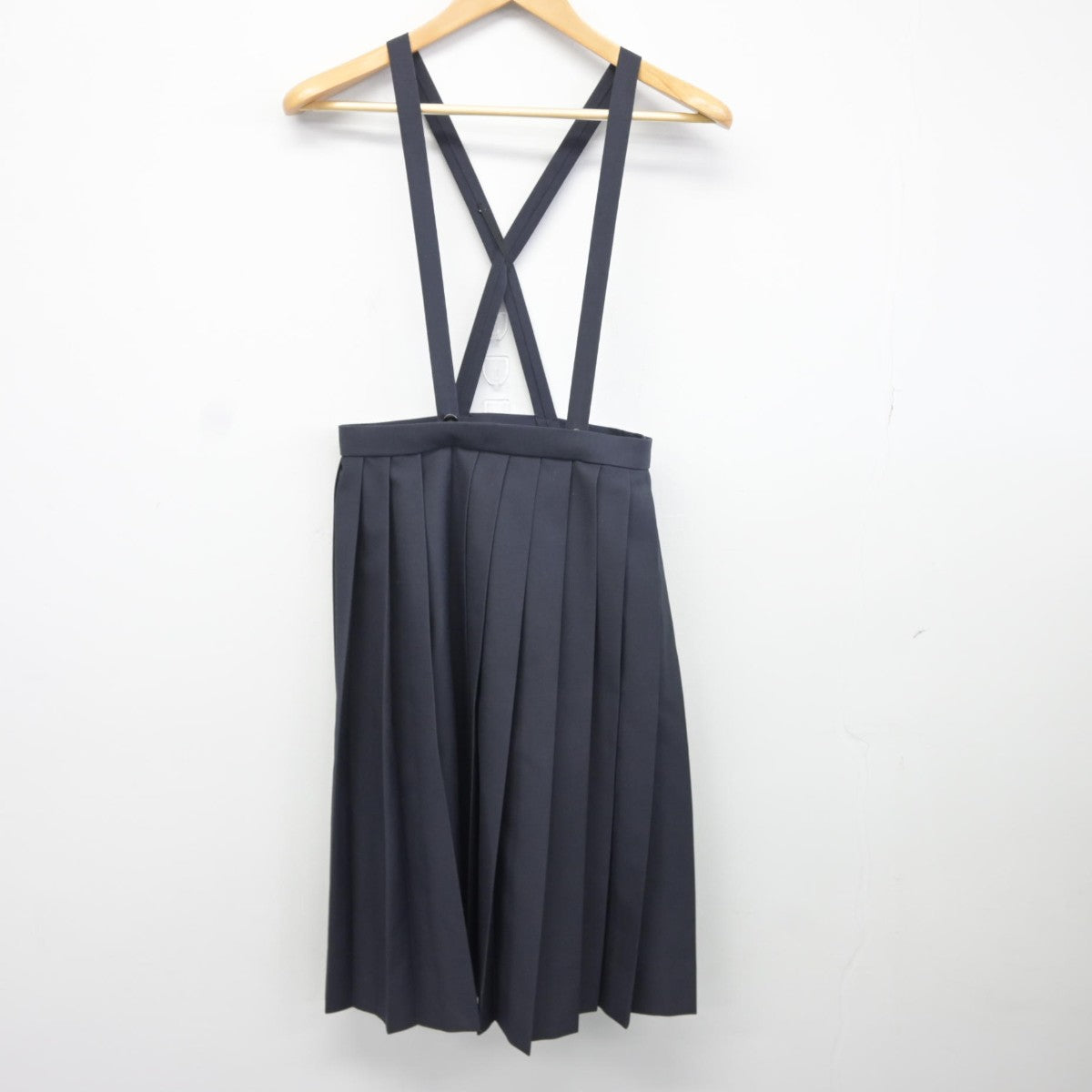 【中古】兵庫県 鷹匠中学校 女子制服 2点（ベスト・スカート）sf036673