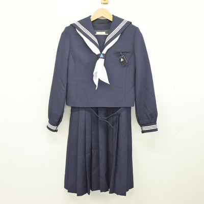 【中古】東京都 西台中学校 女子制服 4点（セーラー服・ジャンパースカート）sf036675