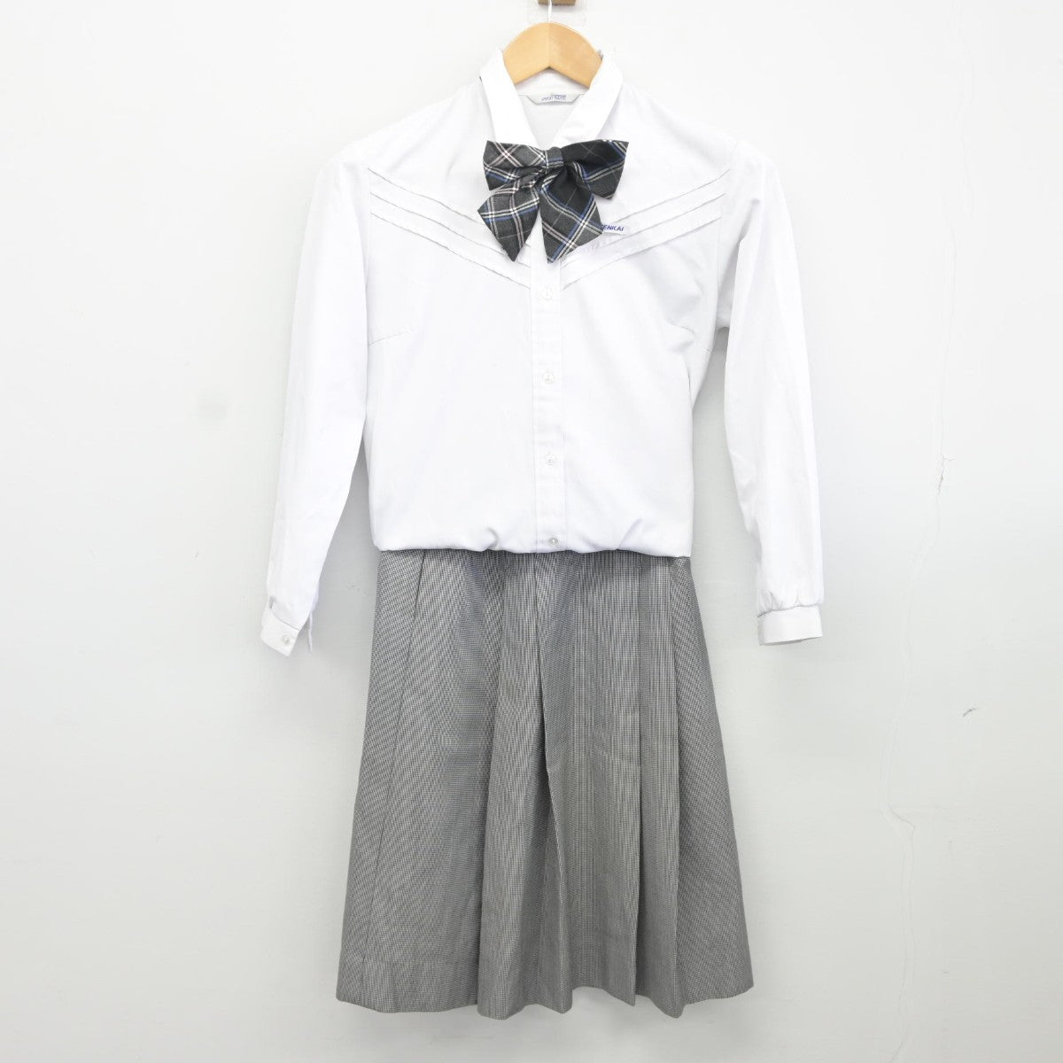 【中古】福岡県 玄界高等学校 女子制服 5点（ブレザー・ベスト・シャツ・スカート）sf036677