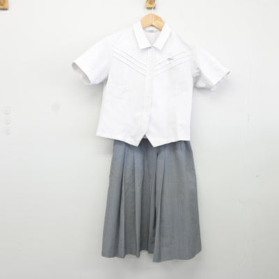 【中古】福岡県 玄界高等学校 女子制服 3点（シャツ・シャツ・スカート）sf036678