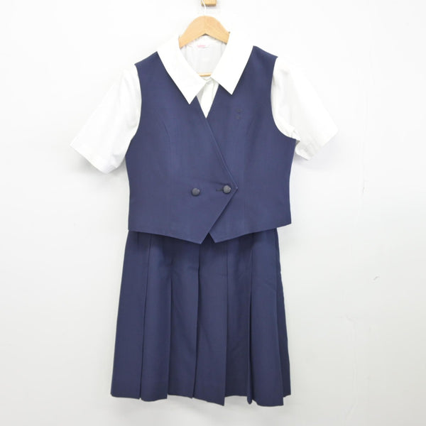 中古】熊本県 真和高等学校 女子制服 4点（ベスト・シャツ・スカート）sf036681 | 中古制服通販パレイド