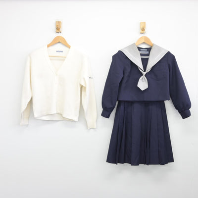 【中古】大阪府 四天王寺中学校 女子制服 4点（ニット・セーラー服・スカート）sf036695