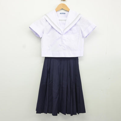 【中古】大阪府 四天王寺中学校 女子制服 3点（セーラー服・スカート）sf036697