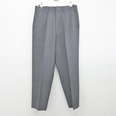 【中古】茨城県 土浦湖北高等学校 男子制服 4点（ブレザー・ニット・ズボン）sf036699