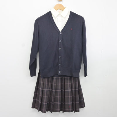 中古】茨城県 常総学院高等学校 女子制服 3点（ニット・シャツ・スカート）sf036701 | 中古制服通販パレイド