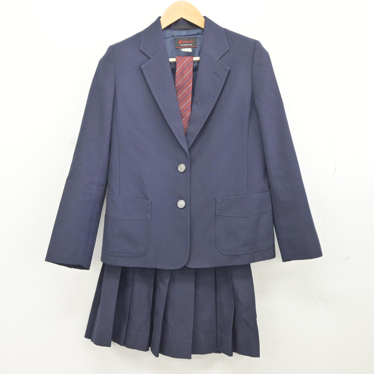 【中古】神奈川県 大和西高等学校 女子制服 3点（ブレザー・スカート）sf036713