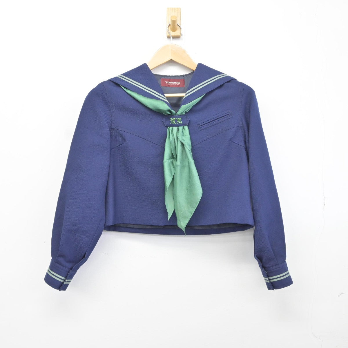 【中古】山形県 日本大学山形高等学校 女子制服 4点（セーラー服・スカート）sf036718