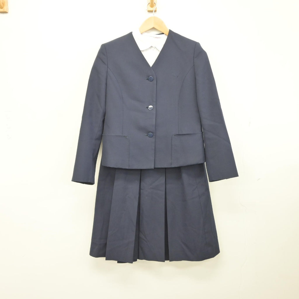 中古】福島県 郡山市立小原田中学校 女子制服 3点（ブレザー