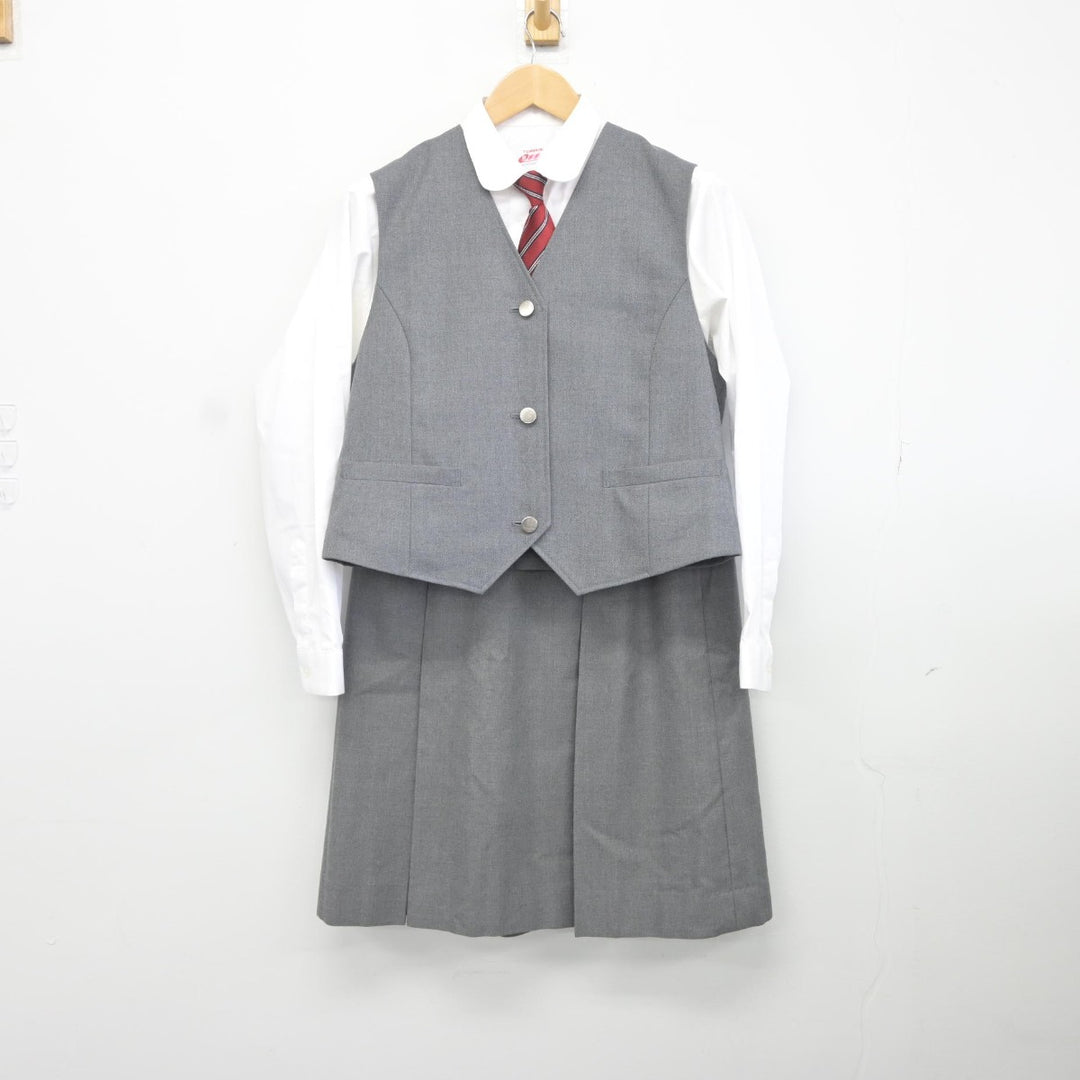 【中古】北海道 札幌豊明高等支援学校 女子制服 5点（ブレザー・ベスト・シャツ・スカート）sf036730 | 中古制服通販パレイド