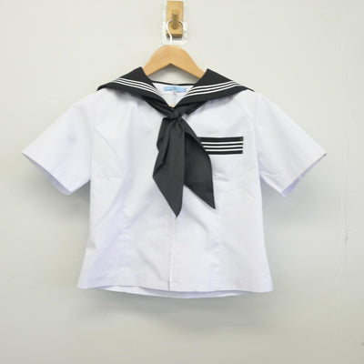 【中古】三重県 松阪高等学校 女子制服 3点（セーラー服・スカート）sf036732