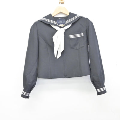 【中古】三重県 松阪高等学校 女子制服 3点（セーラー服・スカート）sf036745