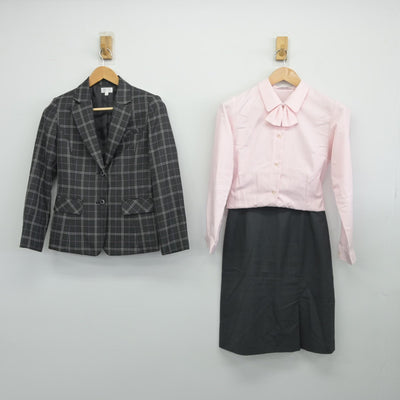 【中古】北海道 北海道中央バス 女子制服 6点（ブレザー・シャツ・スカート）sf036766