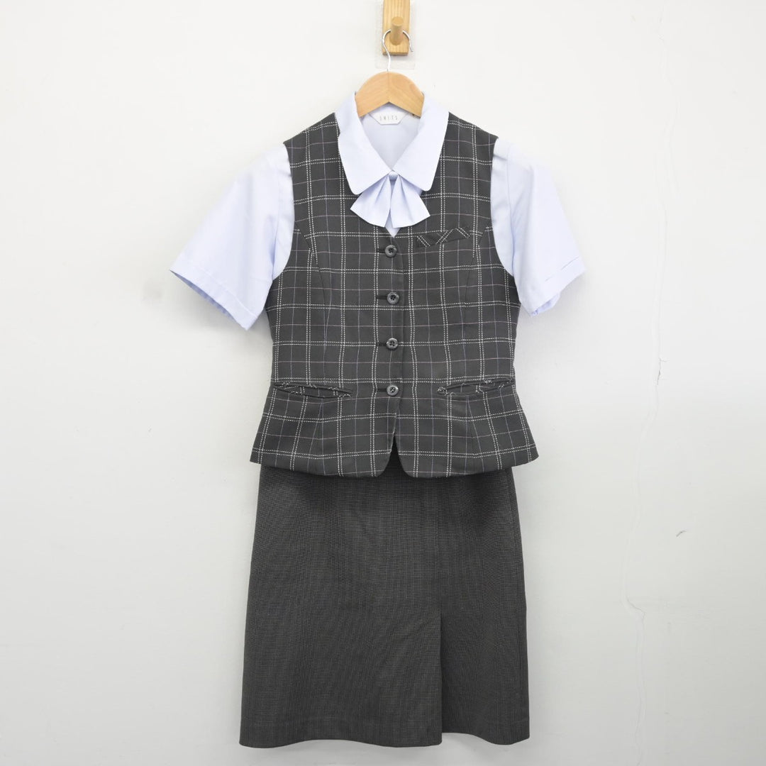 中古】北海道 北海道中央バス 女子制服 6点（ベスト・シャツ・スカート）sf036767 | 中古制服通販パレイド