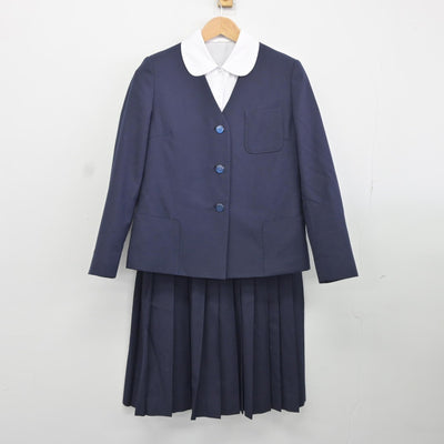 【中古】群馬県 殖蓮中学校 女子制服 4点（ブレザー・ベスト・シャツ・スカート）sf036772