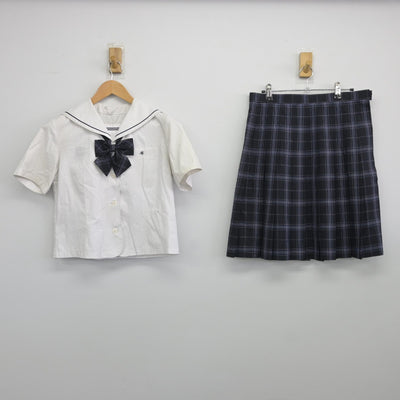 【中古】東京都 晴海総合高等学校 女子制服 4点（セーラー服・スカート）sf036774