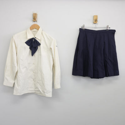 【中古】愛知県 安城学園高等学校 女子制服 3点（シャツ・スカート）sf036779