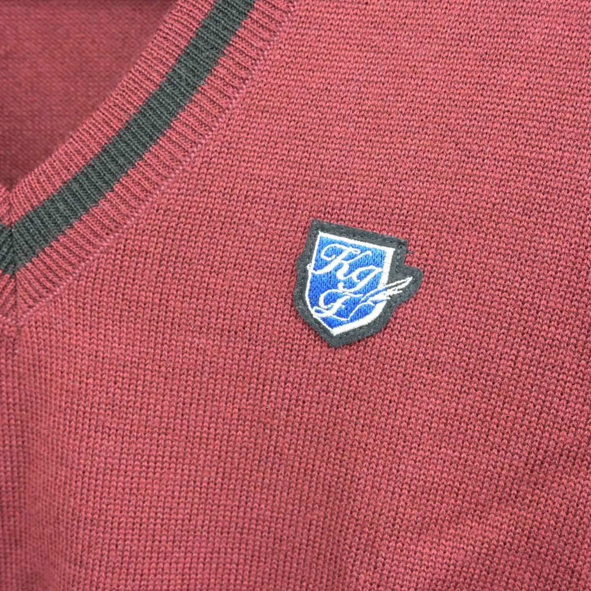 【中古】福岡県 九州国際大学付属高等学校 女子制服 2点（ニット・ニット）sf036797