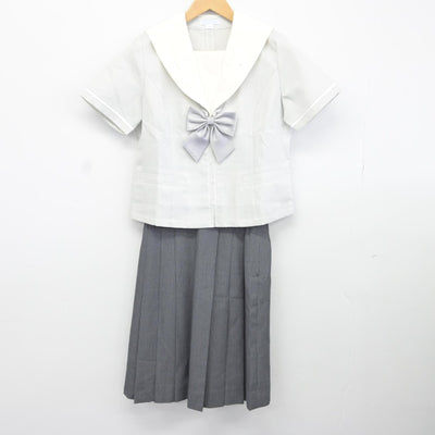 【中古】福岡県 九州国際大学付属高等学校 女子制服 4点（セーラー服・スカート）sf036798