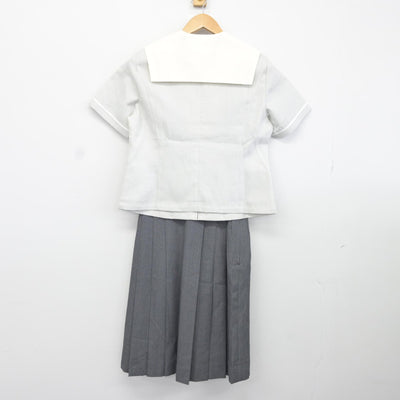 【中古】福岡県 九州国際大学付属高等学校 女子制服 4点（セーラー服・スカート）sf036798