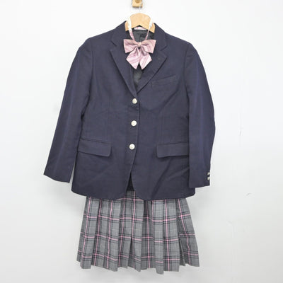 【中古】 クラーク記念国際高等学校 女子制服 5点（ブレザー・スカート）sf036800