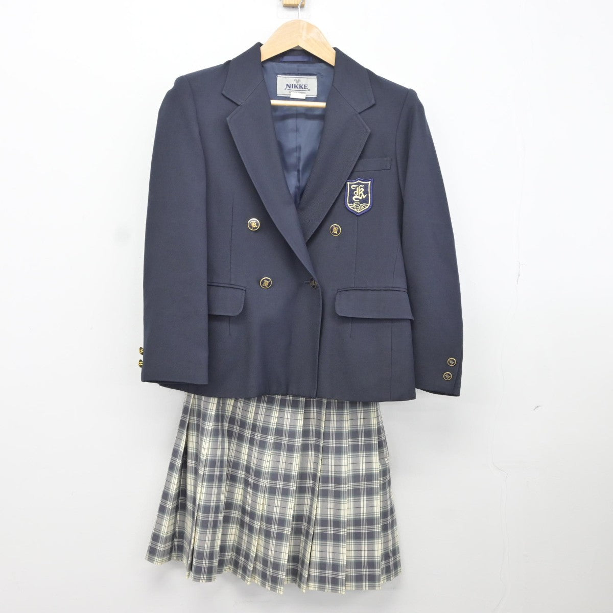 【中古】東京都 共栄学園高等学校 女子制服 3点（ブレザー・スカート・スカート）sf036812