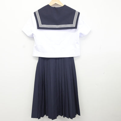 【中古】愛知県 応時中学校 女子制服 2点（セーラー服・スカート）sf036817