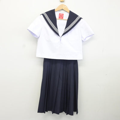 【中古】愛知県 応時中学校 女子制服 2点（セーラー服・スカート）sf036818