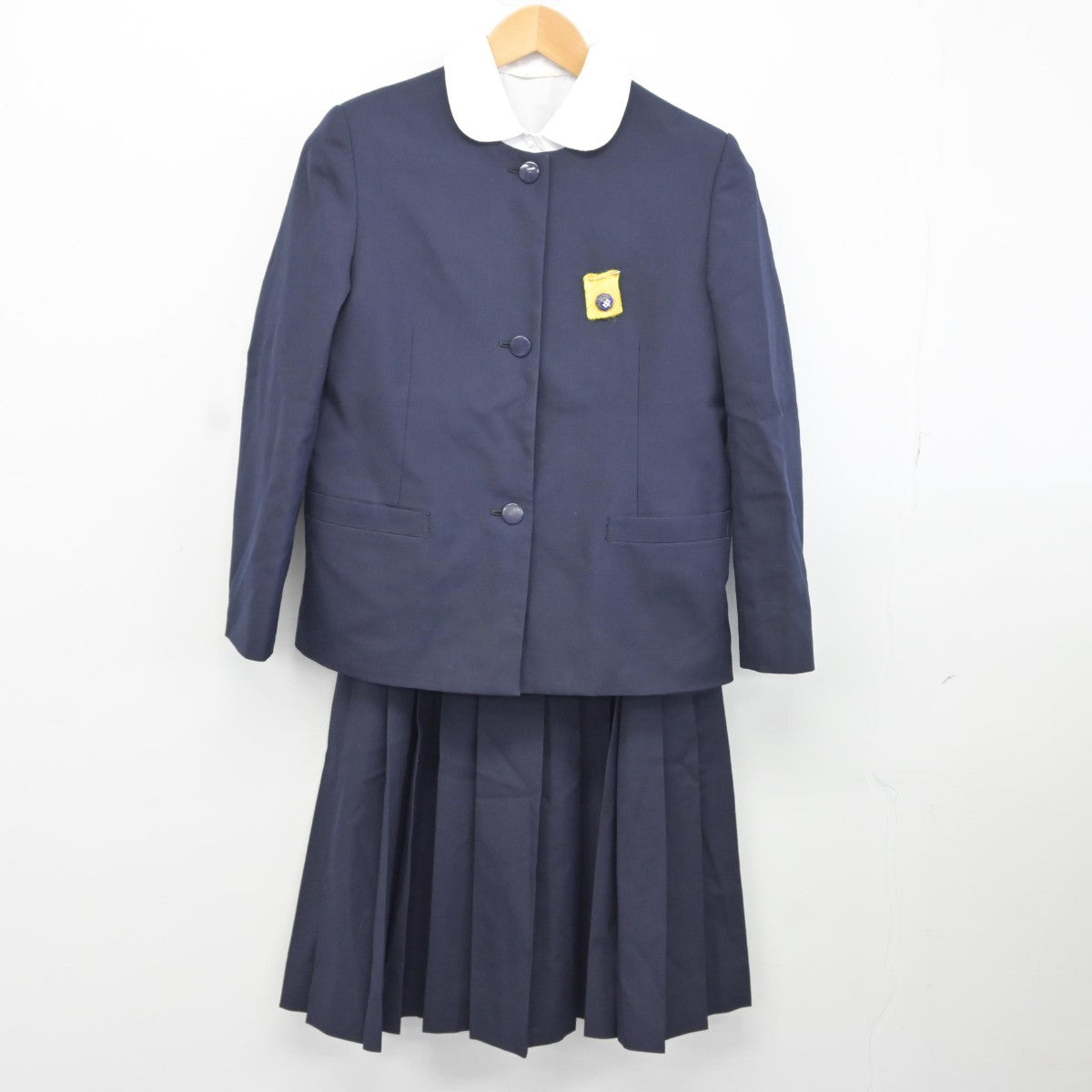 【中古】神奈川県 川中島中学校 女子制服 5点（ブレザー・シャツ・ベスト・スカート）sf036824