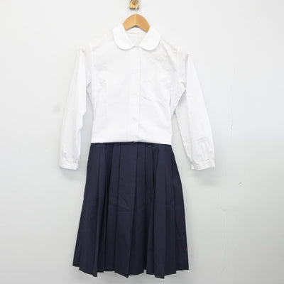 【中古】神奈川県 川中島中学校 女子制服 5点（ブレザー・シャツ・ベスト・スカート）sf036824