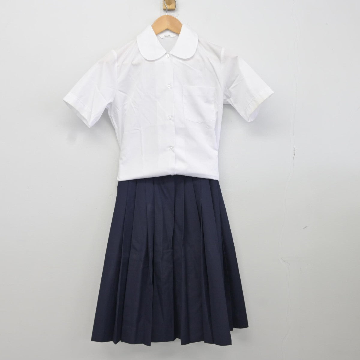 【中古】神奈川県 川中島中学校 女子制服 3点（シャツ・ベスト・スカート）sf036825