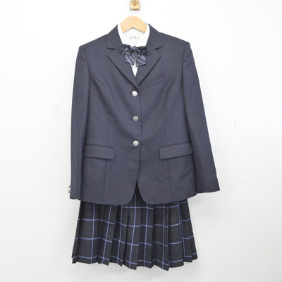 【中古】高知県 春野高等学校 女子制服 4点（ブレザー・シャツ・スカート）sf036831