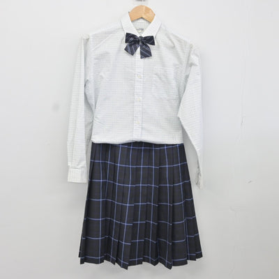 【中古】高知県 春野高等学校 女子制服 4点（ブレザー・シャツ・スカート）sf036831