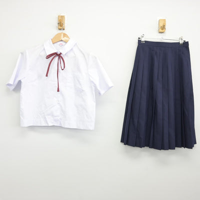 【中古】岐阜県 瑞浪中学校 女子制服 3点（シャツ・スカート）sf036840