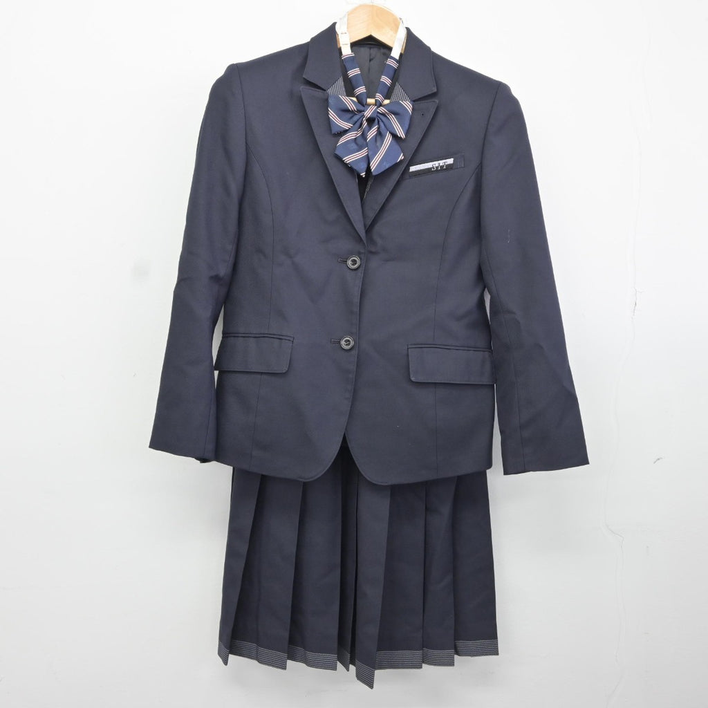 【中古】北海道 北海道札幌国際情報高等学校 女子制服 4点（ブレザー・ベスト・スカート）sf036844