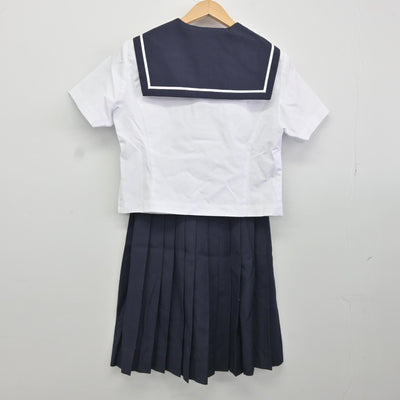 【中古】北海道 江別第一中学校 女子制服 5点（セーラー服・セーラー服・スカート）sf036846