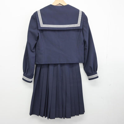 【中古】兵庫県 加西市立北条中学校 女子制服 2点（セーラー服・スカート）sf036857