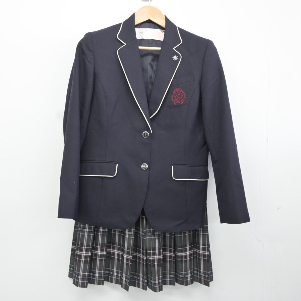 【中古】福岡県 希望が丘高等学校 女子制服 2点（ブレザー・スカート）sf036859