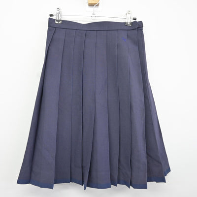 【中古】徳島県 小松島西高等学校 女子制服 2点（ベスト・スカート）sf036869