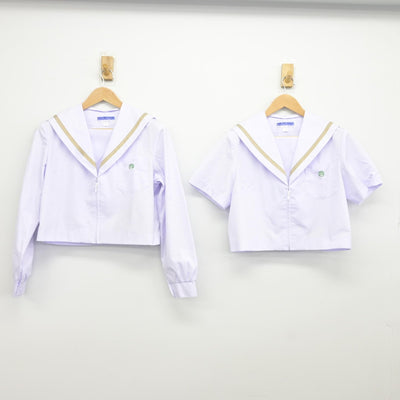 【中古】愛知県 天白高等学校 女子制服 2点（セーラー服・セーラー服）sf036879