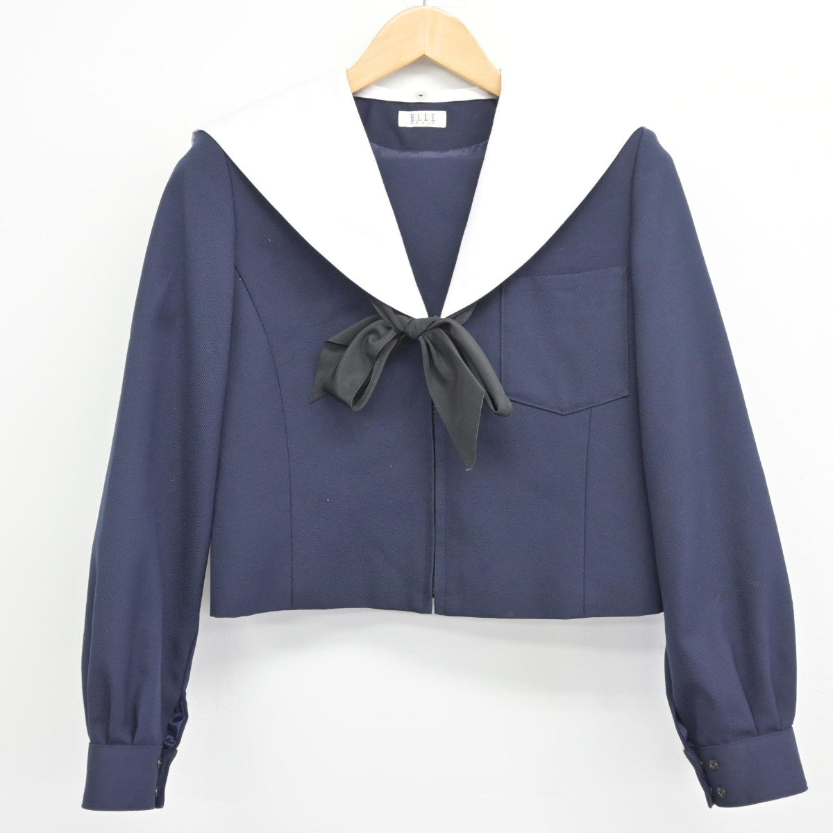 【中古】愛知県 長久手南中学校 女子制服 2点（セーラー服・スカート）sf036883