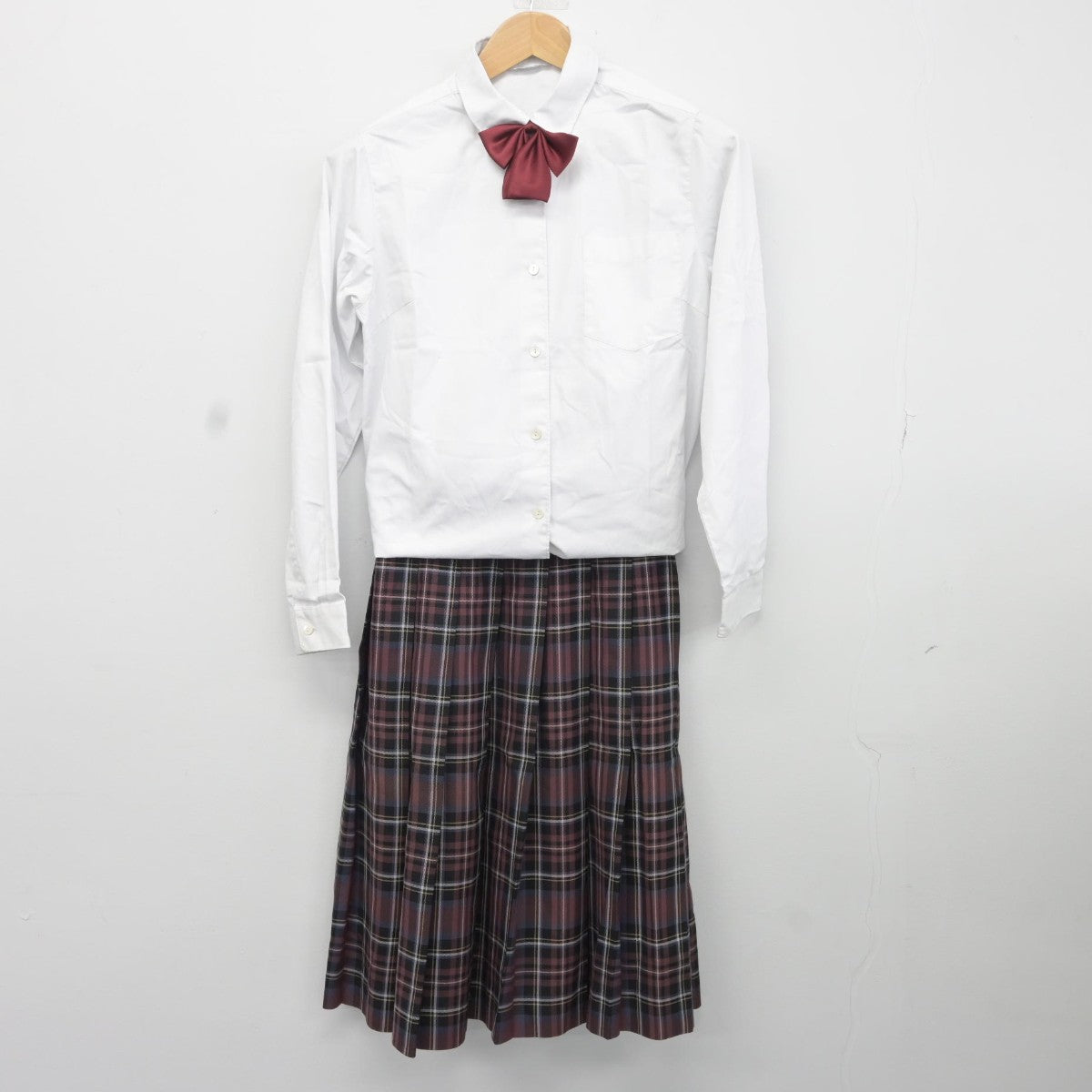 【中古】福島県 福島成蹊中学校 女子制服 4点（ブレザー・シャツ・スカート）sf036904