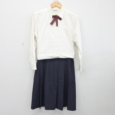 【中古】福島県 福島成蹊中学校 女子制服 5点（ブレザー・シャツ・スカート）sf036907