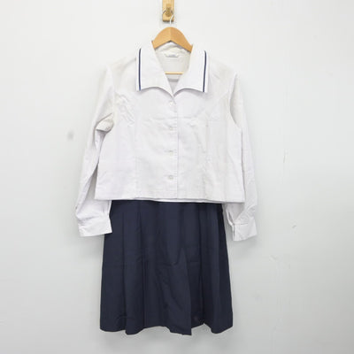 【中古】広島県 大門高等学校 女子制服 4点（シャツ・シャツ・スカート）sf036908