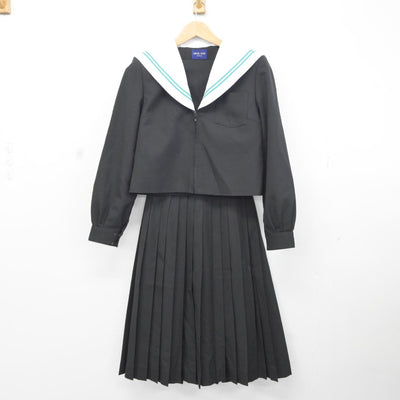 【中古】愛知県 竜神中学校 女子制服 2点（セーラー服・スカート）sf036910