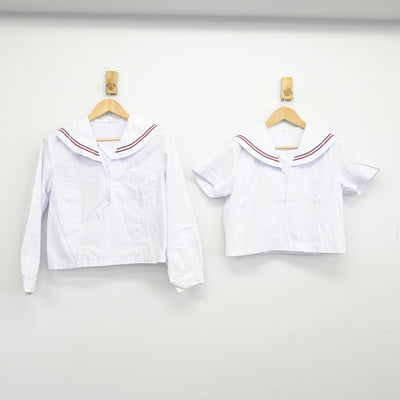 【中古】福島県 磐崎中学校 女子制服 2点（セーラー服・セーラー服）sf036913