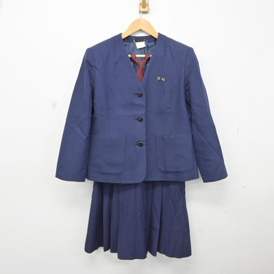 【中古】岩手県 水沢商業高等学校 女子制服 3点（ブレザー・スカート）sf036924