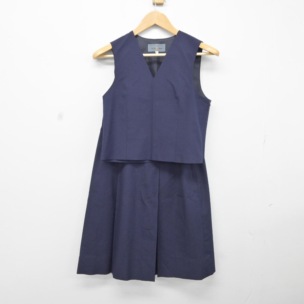 【中古】埼玉県 新座市立第五中学校 女子制服 2点（ベスト・スカート）sf036931