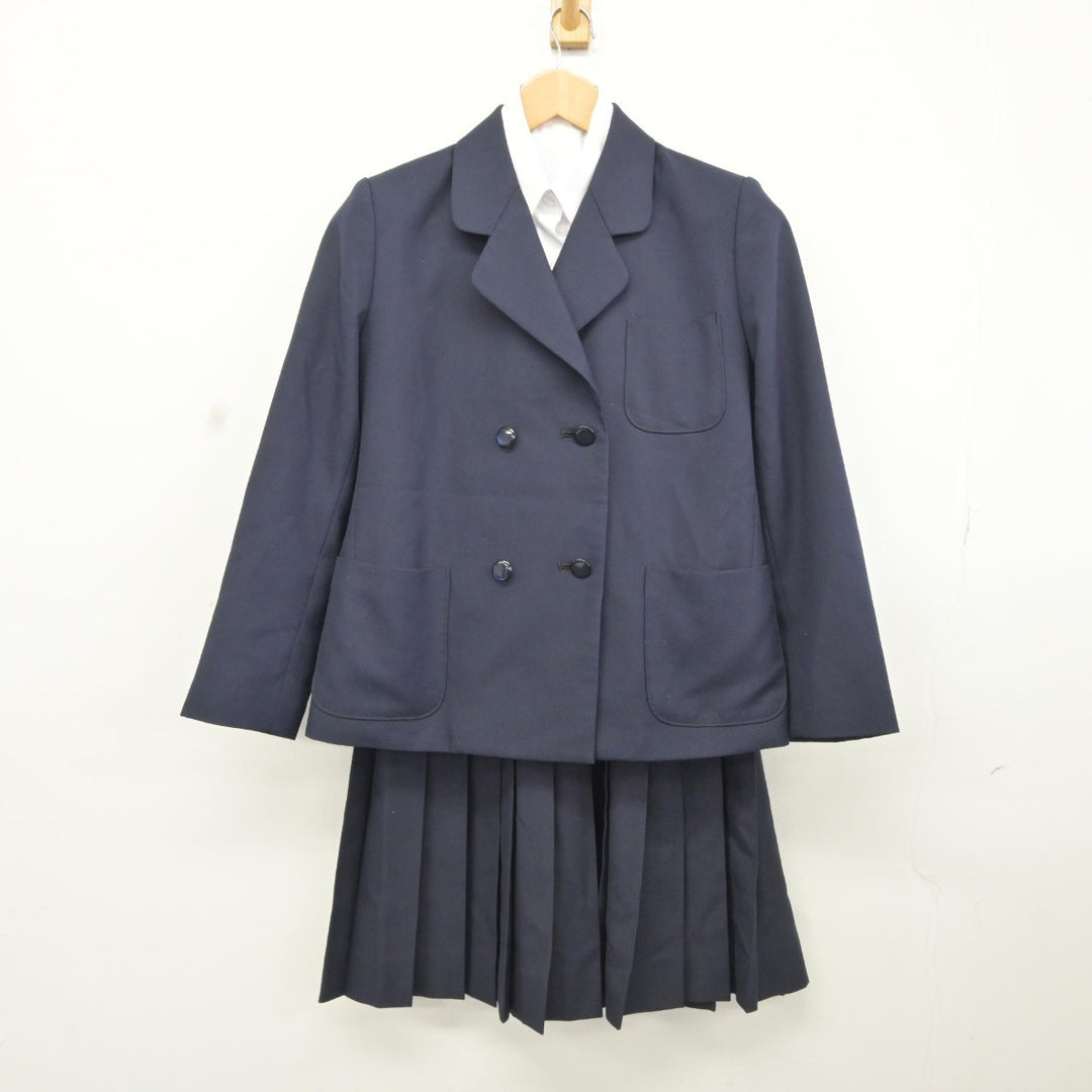 【中古】神奈川県 相模原市立中央中学校 女子制服 4点（ブレザー・シャツ・スカート）sf036956