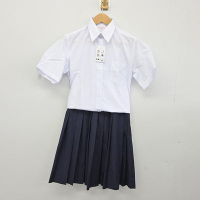 【中古】神奈川県 相模原市立中央中学校 女子制服 2点（シャツ・スカート）sf036957